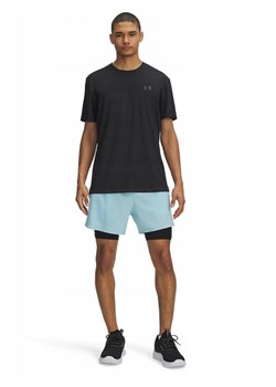 Under Armour Szorty sportowe 2w1 w kolorze błękitno-czarnym ze sklepu Limango Polska w kategorii Spodenki męskie - zdjęcie 186378497