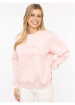 Zwillingsherz Bluza &quot;Happy Vibes&quot; w kolorze jasnoróżowym ze sklepu Limango Polska w kategorii Bluzy damskie - zdjęcie 186378507