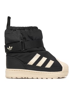 Śniegowce adidas Superstar 360 Boot JQ7951 Czarny ze sklepu eobuwie.pl w kategorii Buty zimowe dziecięce - zdjęcie 186378588