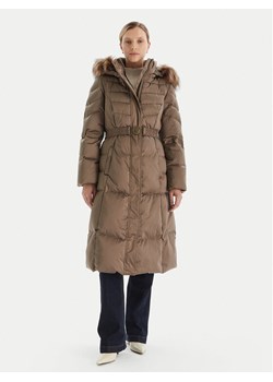 Guess Płaszcz zimowy W5BL29 W2802 Brązowy Regular Fit ze sklepu MODIVO w kategorii Płaszcze damskie - zdjęcie 186378998