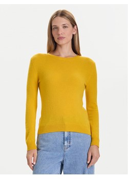 United Colors Of Benetton Sweter 1002D1K01 Żółty Regular Fit ze sklepu MODIVO w kategorii Swetry damskie - zdjęcie 186379045