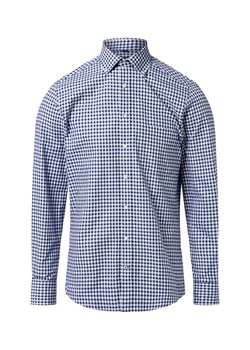Nils Sundström Męska koszula casual Mężczyźni Regular Fit Bawełna niebieski w kratkę ze sklepu vangraaf w kategorii Koszule męskie - zdjęcie 186379928