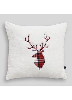 Poszewka na poduszkę Plaid Stag 43x43 cm ze sklepu dekoria.pl w kategorii Dekoracje bożonarodzeniowe - zdjęcie 186379985