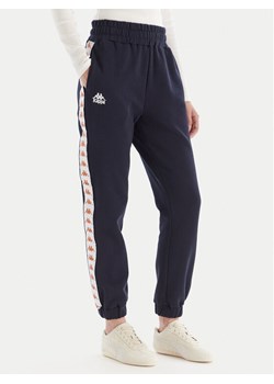 Kappa Spodnie dresowe 311M8HW R10 Granatowy Regular Fit ze sklepu MODIVO w kategorii Spodnie damskie - zdjęcie 186380826
