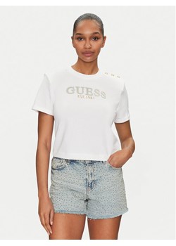 Guess T-Shirt W5GI15 K8FQ4 Biały Regular Fit ze sklepu MODIVO w kategorii Bluzki damskie - zdjęcie 186380849