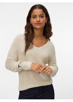 Vero Moda Sweter w kolorze beżowym ze sklepu Limango Polska w kategorii Swetry damskie - zdjęcie 186381249