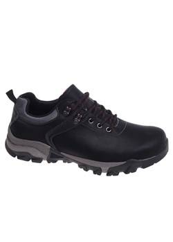 Czarne męskie buty trekkingowe /E5-2 18200 T405/ ze sklepu Pantofelek24.pl w kategorii Buty trekkingowe męskie - zdjęcie 186383516