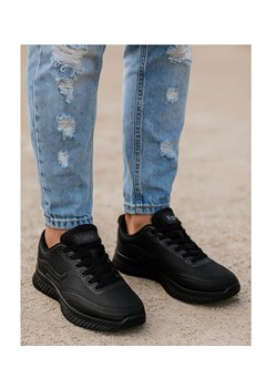 Czarne męskie buty sportowe /D2-3 18098 T289/ ze sklepu Pantofelek24.pl w kategorii Buty sportowe męskie - zdjęcie 186384117