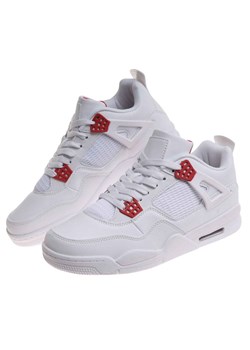 Białe wysokie buty sportowe męskie /F10-2 17962 W308/ ze sklepu Pantofelek24.pl w kategorii Trampki męskie - zdjęcie 186385308