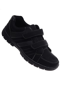 Czarne męskie buty sportowe na rzepy /G9-3 16669 T388/ ze sklepu Pantofelek24.pl w kategorii Buty sportowe męskie - zdjęcie 186385338