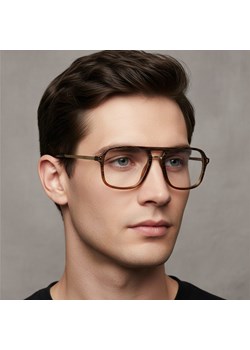 Okulary pilotki zerówki do komputera BLUE LIGHT z flexami 25131B ze sklepu Stylion w kategorii Okulary zerówki damskie - zdjęcie 186385406