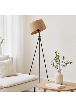 Designerska lampa stojąca na trójnogu MALMO ECO z fornirowym kloszem ze sklepu Lysne w kategorii Lampy podłogowe - zdjęcie 186385485