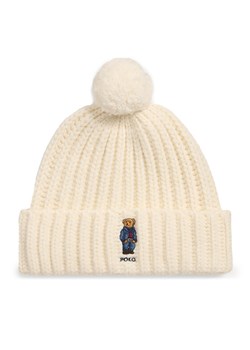 Czapka Polo Ralph Lauren 455931876001 Beżowy ze sklepu eobuwie.pl w kategorii Czapki zimowe damskie - zdjęcie 186387316