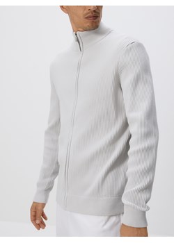 Reserved - Rozpinany sweter ze stójką - jasnoszary ze sklepu Reserved w kategorii Swetry męskie - zdjęcie 186387917