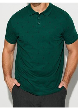 Sinsay - Bawełniana koszulka polo - zielony ze sklepu Sinsay w kategorii T-shirty męskie - zdjęcie 186389148