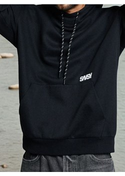 Sinsay - Bluza hoodie z wysokim kołnierzem - czarny ze sklepu Sinsay w kategorii Bluzy męskie - zdjęcie 186389197