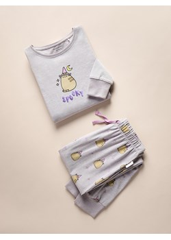 Reserved - Dwuczęściowa piżama Pusheen - fioletowy ze sklepu Reserved w kategorii Piżamy dziecięce - zdjęcie 186390196