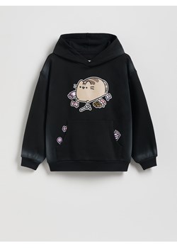 Reserved - Bluza z kapturem Pusheen - czarny ze sklepu Reserved w kategorii Bluzy dziewczęce - zdjęcie 186390258
