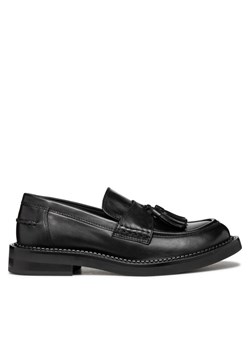 Loafersy Geox D Serilda D46WYH 00043 C9999 Czarny ze sklepu eobuwie.pl w kategorii Lordsy damskie - zdjęcie 186393508