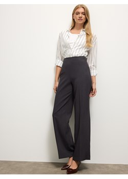 Mohito - Szare spodnie wide leg - szary ze sklepu Mohito w kategorii Spodnie damskie - zdjęcie 186394755