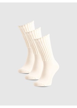 Damskie skarpetki za kostkę (3-pack) 4F 4FWAW25USOCF430 - białe ze sklepu Sportstylestory.com w kategorii Skarpetki damskie - zdjęcie 186395859