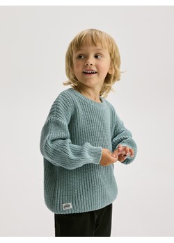 Reserved - Sweter oversize - jasnoturkusowy - id: 559BF-60X - marki Reserved - 186396656 Reserved - Sweter oversize - jasnoturkusowy ze sklepu Reserved w kategorii Swetry chłopięce - zdjęcie 186396656