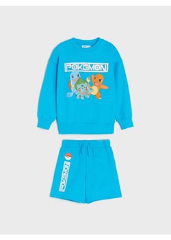 Sinsay - Komplet: bluza i szorty Pokémon - niebieski ze sklepu Sinsay w kategorii Komplety chłopięce - zdjęcie 186398905