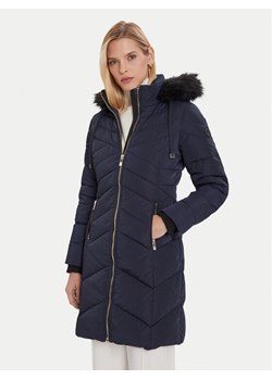 Morgan Płaszcz zimowy 252-GCLEA Granatowy Slim Fit ze sklepu MODIVO w kategorii Płaszcze damskie - zdjęcie 186399057