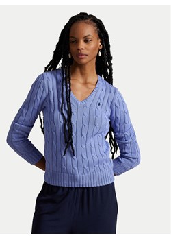 Polo Ralph Lauren Sweter 211891641003 Niebieski Slim Fit ze sklepu MODIVO w kategorii Swetry damskie - zdjęcie 186399095