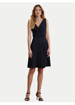 Lauren Ralph Lauren Sukienka koktajlowa 250865006002 Granatowy Regular Fit ze sklepu MODIVO w kategorii Sukienki - zdjęcie 186399119