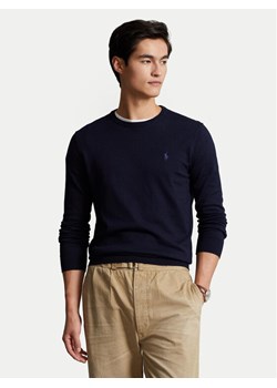 Polo Ralph Lauren Sweter Ls Sf Cn Pp 710684957001 Granatowy Slim Fit ze sklepu MODIVO w kategorii Swetry męskie - zdjęcie 186399176