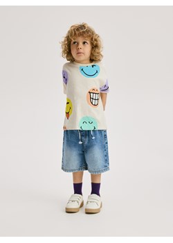 Reserved - Jeansowe szorty - niebieski ze sklepu Reserved w kategorii Spodenki chłopięce - zdjęcie 186400665