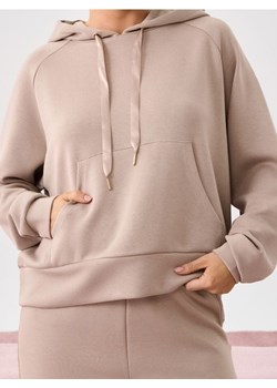 Sinsay - Bluza hoodie soft touch - kremowy ze sklepu Sinsay w kategorii Bluzy damskie - zdjęcie 186403228