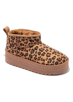 C'M Botki zimowe w kolorze jasnobrązowo-czarnym ze sklepu Limango Polska w kategorii Śniegowce damskie - zdjęcie 186403425