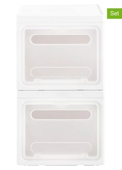 heine home Pudełka (2 szt.) w kolorze białym - 30 x 25 x 40 cm - id: 17758144 - marki Heine Home - 186404135 heine home Pudełka (2 szt.) w kolorze białym - 30 x 25 x 40 cm ze sklepu Limango Polska w kategorii Akcesoria i przechowywanie - zdjęcie 186404135