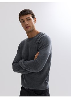 Reserved - Sweter z wełny merino - szary ze sklepu Reserved w kategorii Swetry męskie - zdjęcie 186405675