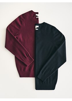 Reserved - Sweter z wełny merino - czarny - id: 441GQ-99X - marki Reserved - 186405688 Reserved - Sweter z wełny merino - czarny ze sklepu Reserved w kategorii Swetry męskie - zdjęcie 186405688