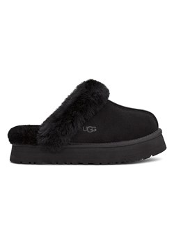 UGG Skórzane kapcie &quot;Disquette&quot; w kolorze czarnym ze sklepu Limango Polska w kategorii Kapcie damskie - zdjęcie 186407695