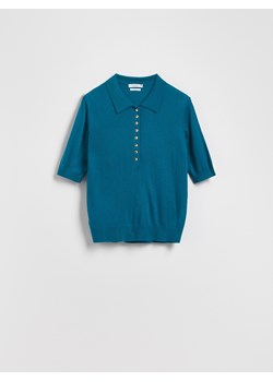 Reserved - Sweter z wełną - ciemny turkus ze sklepu Reserved w kategorii Swetry damskie - zdjęcie 186410336