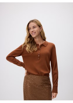 Reserved - Sweter z wełną - brązowy ze sklepu Reserved w kategorii Swetry damskie - zdjęcie 186410345