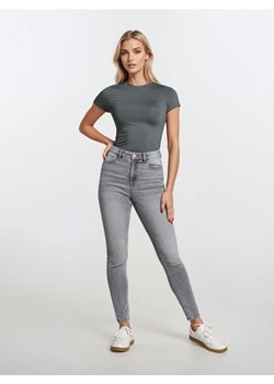 Sinsay - Spodnie jeansowe skinny - szary ze sklepu Sinsay w kategorii Jeansy damskie - zdjęcie 186413778