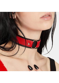 Dwukolorowy choker - Czarno-czerwony ze sklepu Intimica.pl w kategorii Naszyjniki - zdjęcie 186417146
