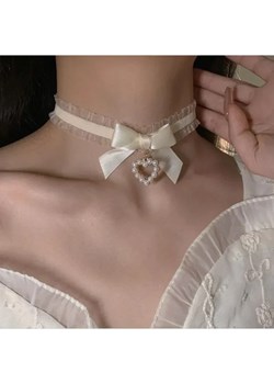 Koronkowy choker - Biały ze sklepu Intimica.pl w kategorii Naszyjniki - zdjęcie 186419849