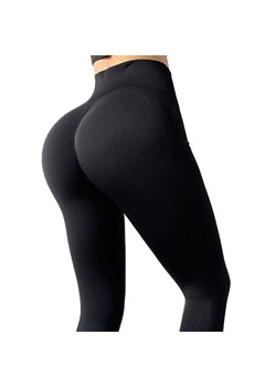 Legginsy sportowe push-up - Czarny S ze sklepu Intimica.pl w kategorii Spodnie damskie - zdjęcie 186420598