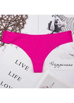 Różnokolorowe gładkie stringi - Ciemnoróżowy M ze sklepu Intimica.pl w kategorii Majtki damskie - zdjęcie 186422539