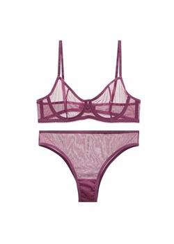 Siateczkowy komplet bielizny - Fioletowy S ze sklepu Intimica.pl w kategorii Komplety bielizny damskiej - zdjęcie 186423097