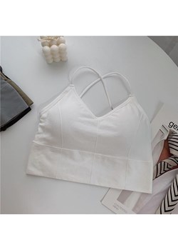 Sportowy top - Biały Uniwersalny ze sklepu Intimica.pl w kategorii Biustonosze - zdjęcie 186423899