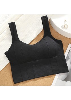 Sportowy top treningowy - Czarny Uniwersalny - id: 8688313860425 - marki Intimica - 186423907 Sportowy top treningowy - Czarny Uniwersalny ze sklepu Intimica.pl w kategorii Biustonosze - zdjęcie 186423907