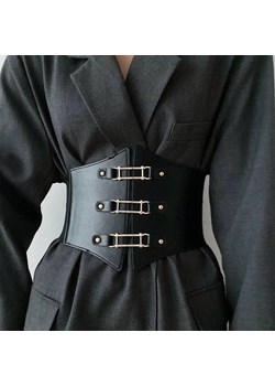 Szeroki gorset z ozdobnym zapięciem ze sklepu Intimica.pl w kategorii Gorsety - zdjęcie 186424967
