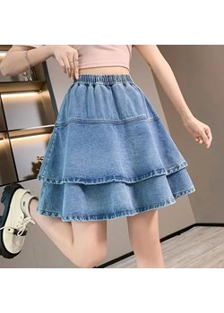 Zwiewna spódnica midi denim - Niebieski M ze sklepu Intimica.pl w kategorii Spódnice - zdjęcie 186425837